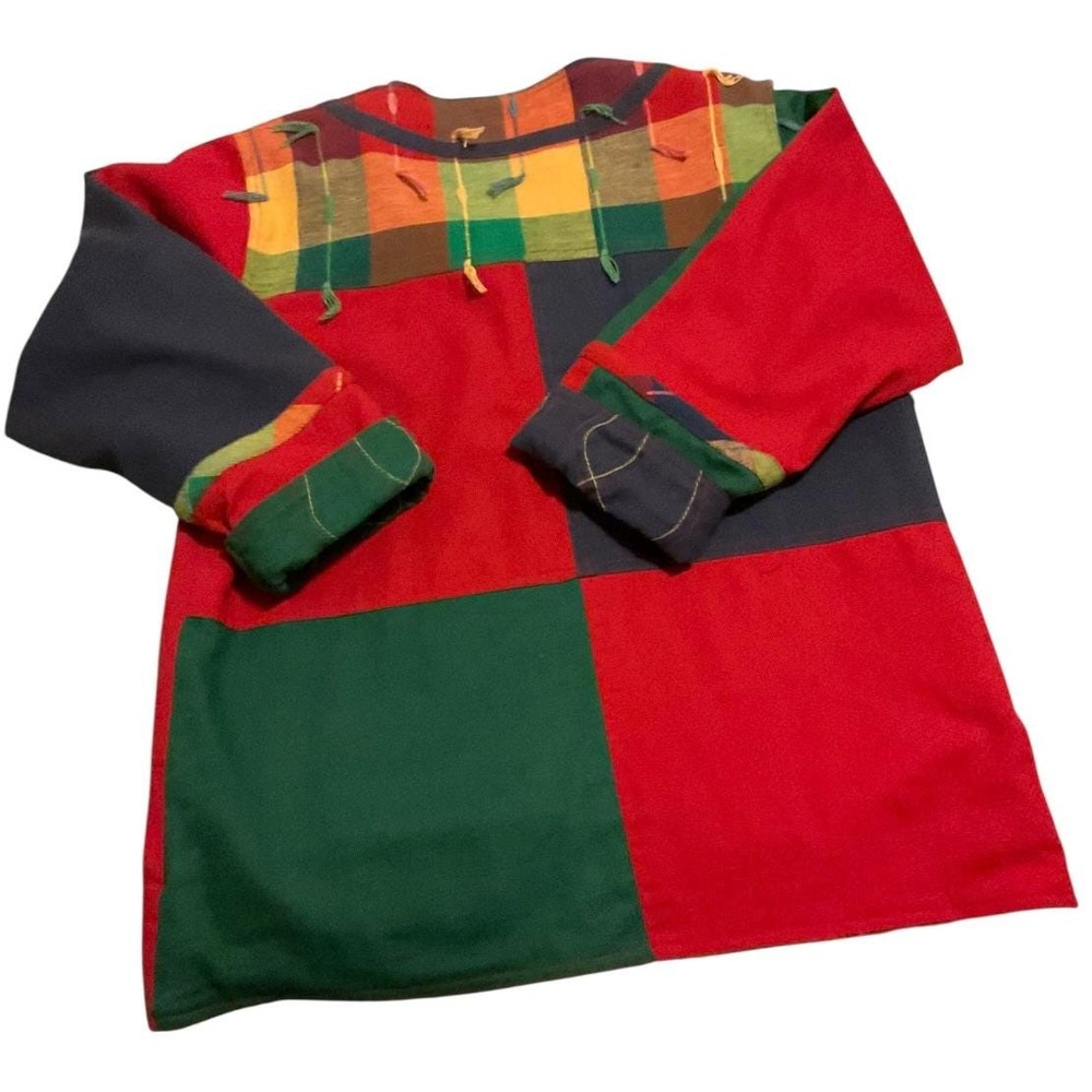Vintage 90s Yak Magik Patchwork Jacket XL – Folk Art Coat - Picture 16 of 16